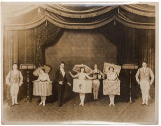 Appraisal: Blackstone Harry Henry Boughton Lobby Photo of Blackstone with Assistants