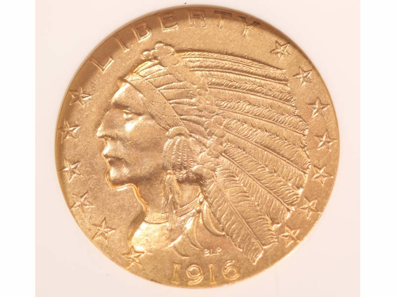 Appraisal: -S Indian Gold Half Eagle NGC AU Collection of a