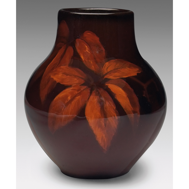 Appraisal: Rookwood vase finely painted leaves and berries executed by Grace