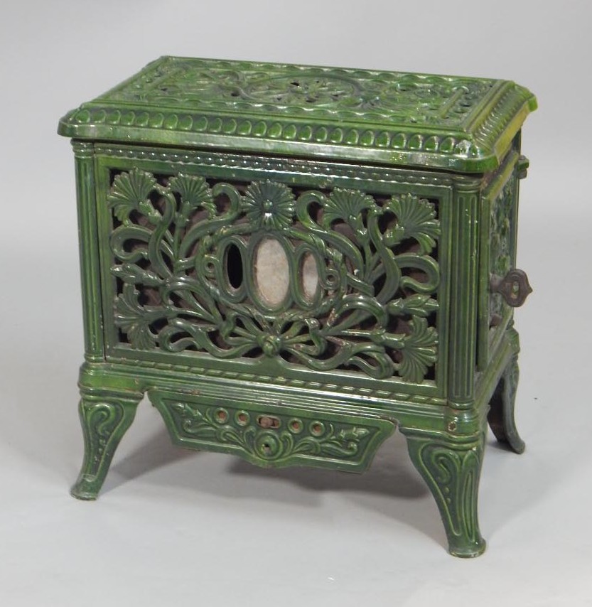 Appraisal: A late th early thC French iron stove with green