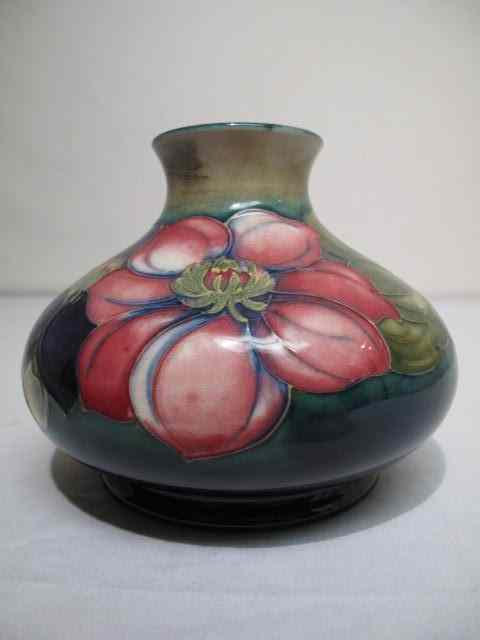 Appraisal: Moorcroft ''Anemone'' floral decorated pottery vase Measures '' tall Condition