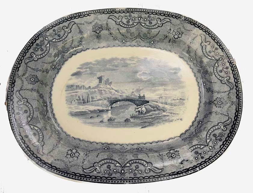 Appraisal: Early Transferware Ironstone Platter Early Transferware Ironstone Platter Packaging Insurance