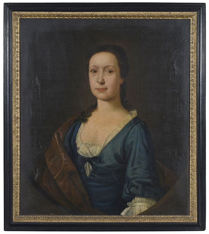 Appraisal: British School Portrait th century Portrait of a Lady in