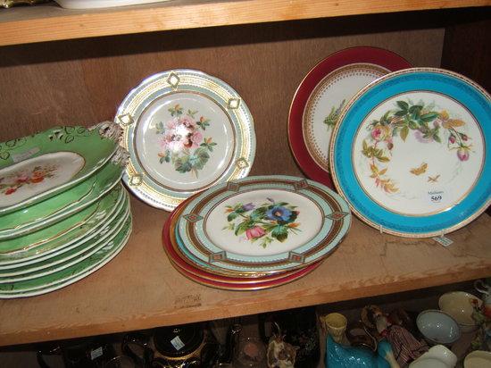 Appraisal: Various cabinet and dessert plates including one by Royal Worcester