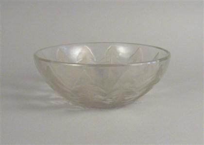 Appraisal: Lalique 'Pissenlit' glass bowl No No the clear and frosted