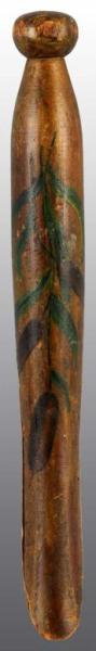 Appraisal: Early Handpainted Wooden Clothespin Description Nice original painting of cattails