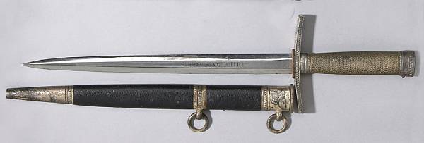 Appraisal: A scarce Hitler Youth Leader dagger by Horster Straight inch