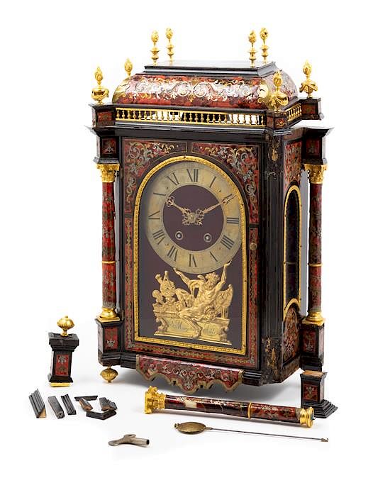 Appraisal: A Napoleon III Style Boulle Marquetry Bracket Clock Height x