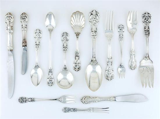 Appraisal: Reed Barton sterling flatware service circa Francis I pattern consisting