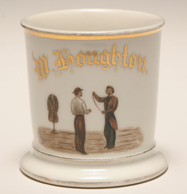 Appraisal: Occupational shaving mug Tailor Gilt trim H C Good condition