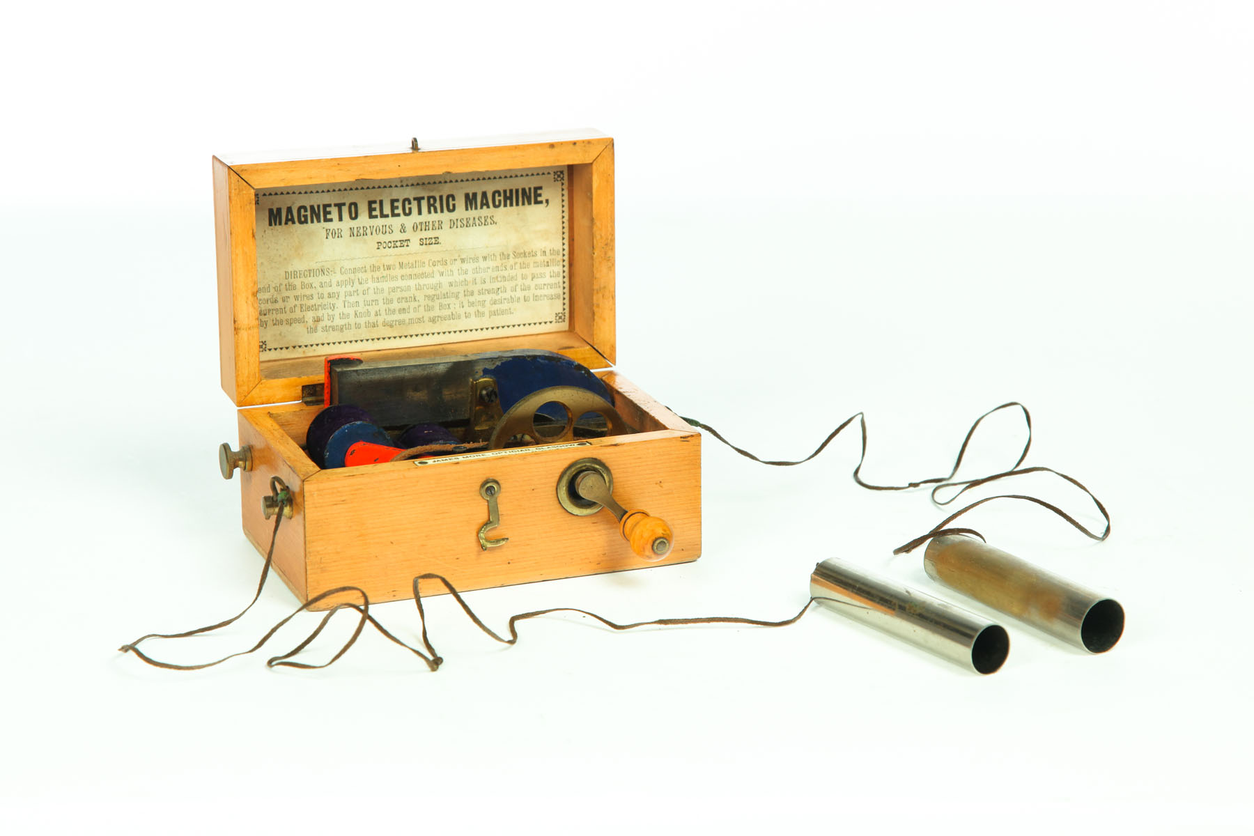 Appraisal: MEDICAL MAGNETO ELECTRIC MACHINE European late th-early th century ''Pocket