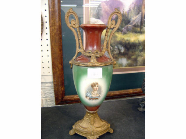 Appraisal: VICTORIAN URN W PORTRAIT