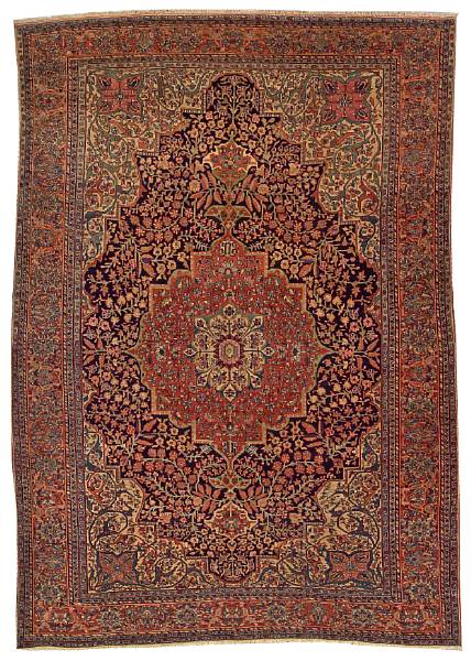 Appraisal: A Fereghan Sarouk carpet Central Persia late th century size