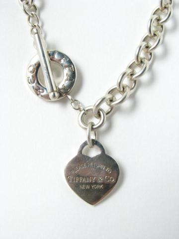 Appraisal: Sterling Silver Tiffany Heart Tag Necklace SRP - -