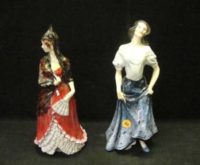 Appraisal: ROYAL DOULTON Figurines Dancing Ladies Series HN HN From a