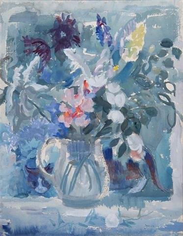 Appraisal: DOROTHY COKE British - Still life of flowers in a