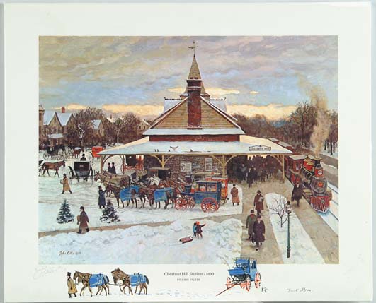 Appraisal: JOHN PHILLIP FALTER American - CHESTNUT HILL STATION Watercolor and