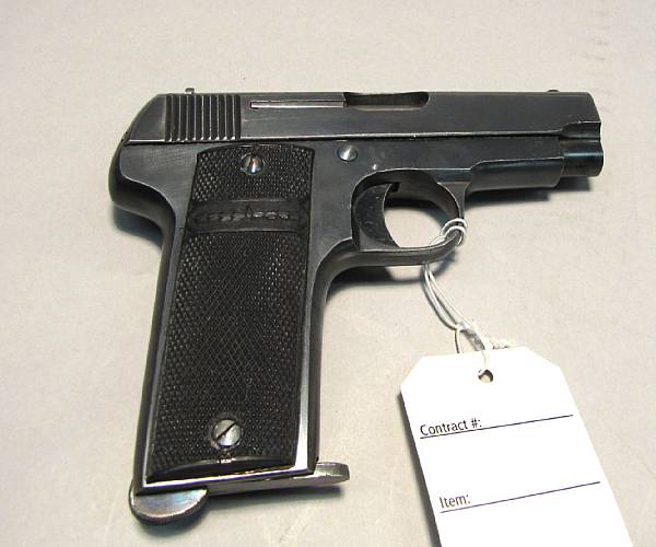 Appraisal: A Spanish Vilar Model semi-automatic pistol Serial no mm inch