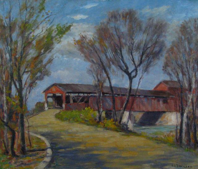 Appraisal: Homer Gordon Davisson IN - x Oil on Board Signed