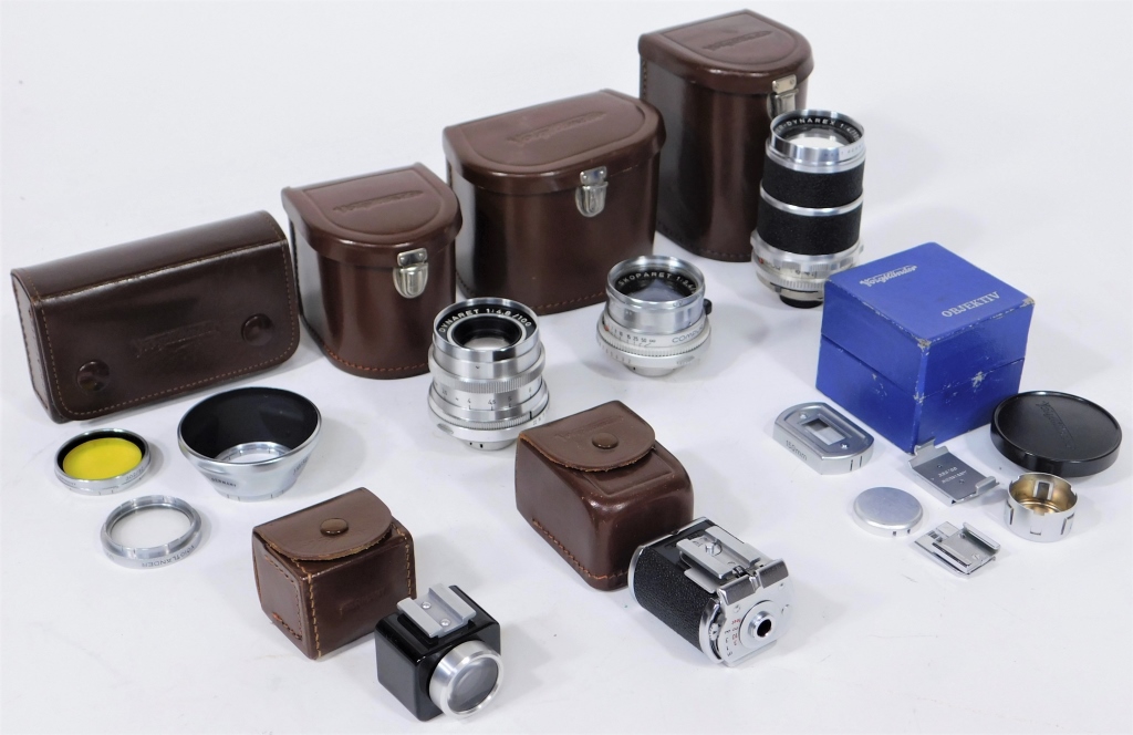 Appraisal: GROUP OF VOIGTL NDER LENSES AND ACCESSORIES Group of Voigtl