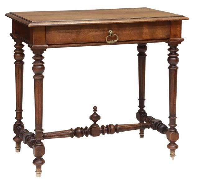 Appraisal: French Henri II style walnut writing table late th c