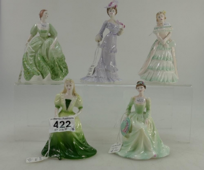 Appraisal: Coalport small lady figures Lorna Coalport Party Time Jennifer and