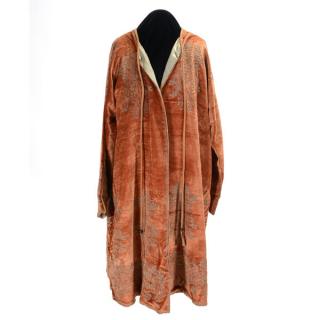 Appraisal: Mariano Fortuny Embroidered Velvet Coat Mariano Fortuny Embroidered Velvet Coat