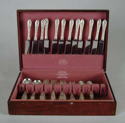 Appraisal: -PIECES CASED STERLING FLATWARE SET BY SCHOFIELD CO IN THE