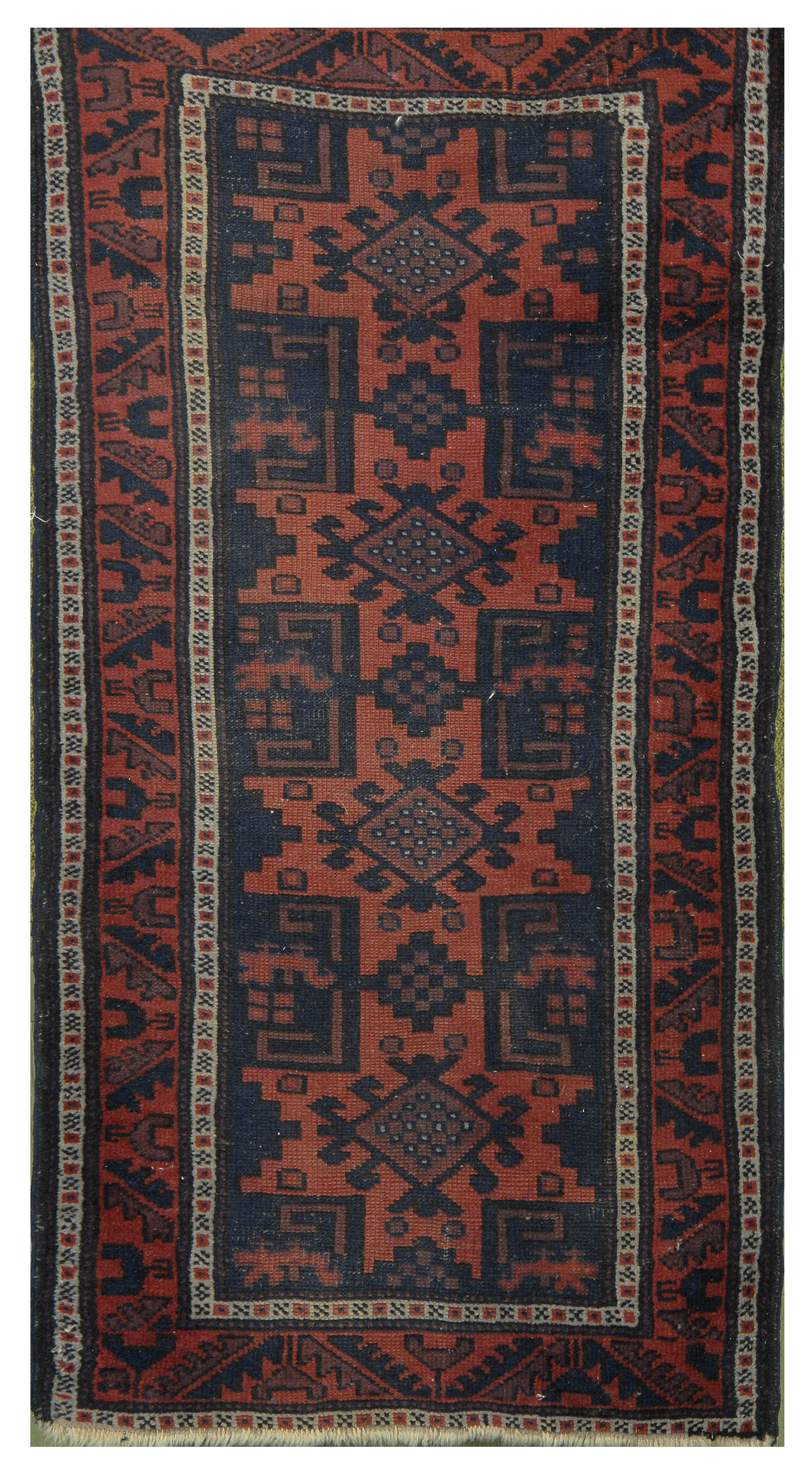 Appraisal: ORIENTAL RUG BELOUCH ' x ' Four Lesghi stars of