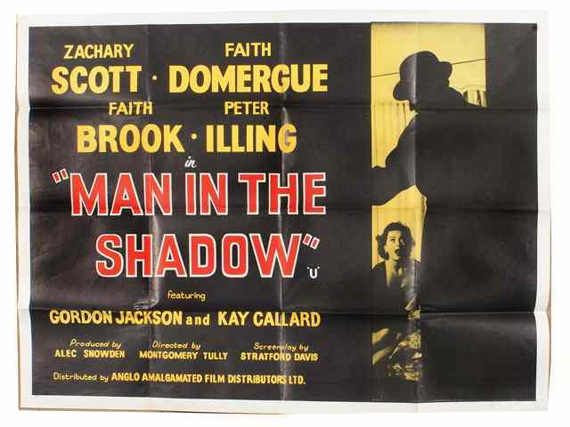 Appraisal: MAN IN THE SHADOW Universal International drama starring Zachary Scott