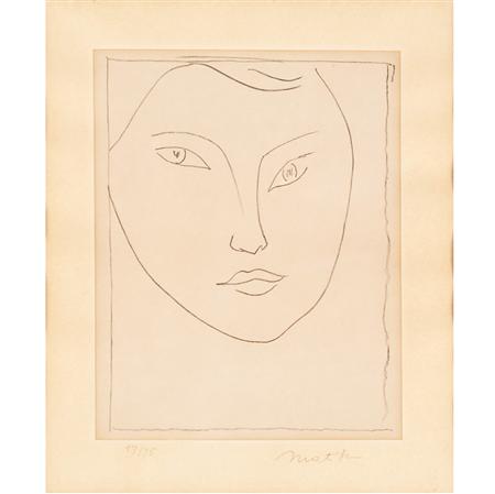 Appraisal: Henri Matisse - PORTRAIT DE CLAUDE D Lithograph Estimate -