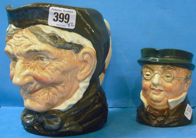 Appraisal: Royal Doulton Midsize Character Jug Pickwick and Large Granny D