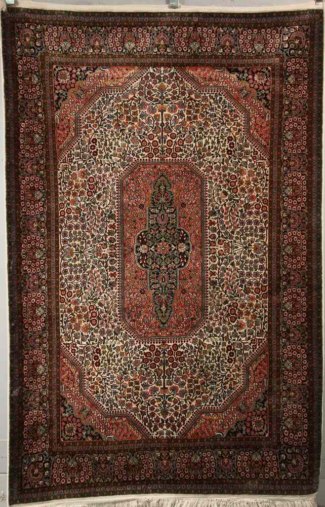 Appraisal: SILK RUG - ' X ' - th c Central