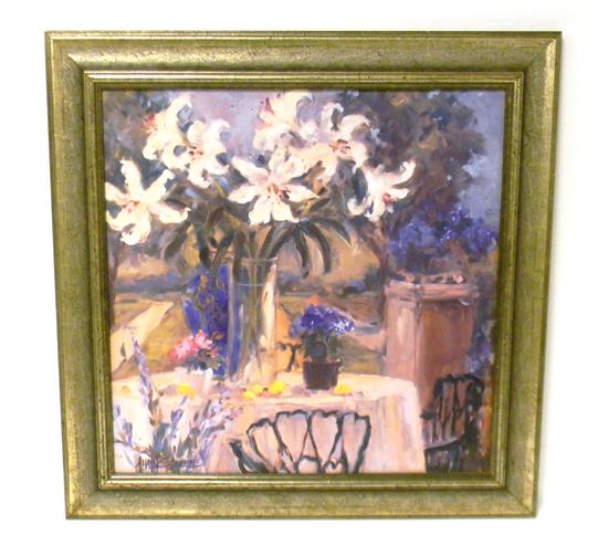 Appraisal: Allayn Stevens American th C oil on Masonite still life