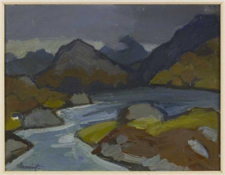 Appraisal: DENIS PEPLOE R S A SCOTTISH - LOCH HOURN Signed