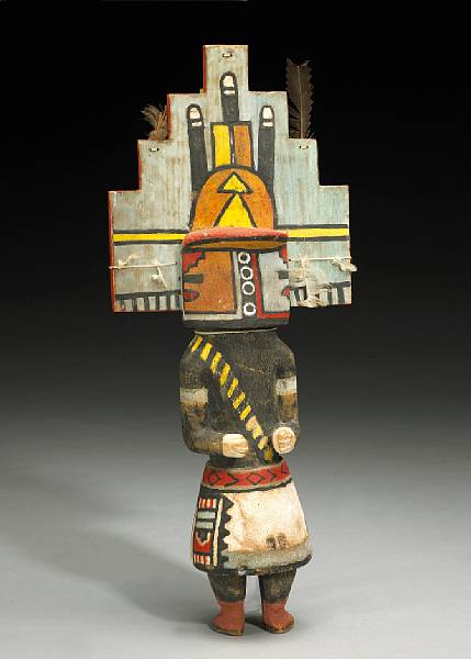 Appraisal: Property of various owners Depicting Hemis kachina dressed in characteristic