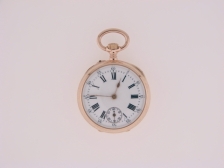 Appraisal: Cartier Paris miniature rose gold pendant watch LeCoultre cal gilt