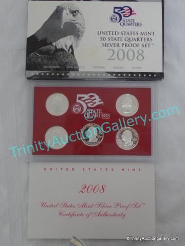 Appraisal: US Mint State Quarter Silver Proof Set Issued in -