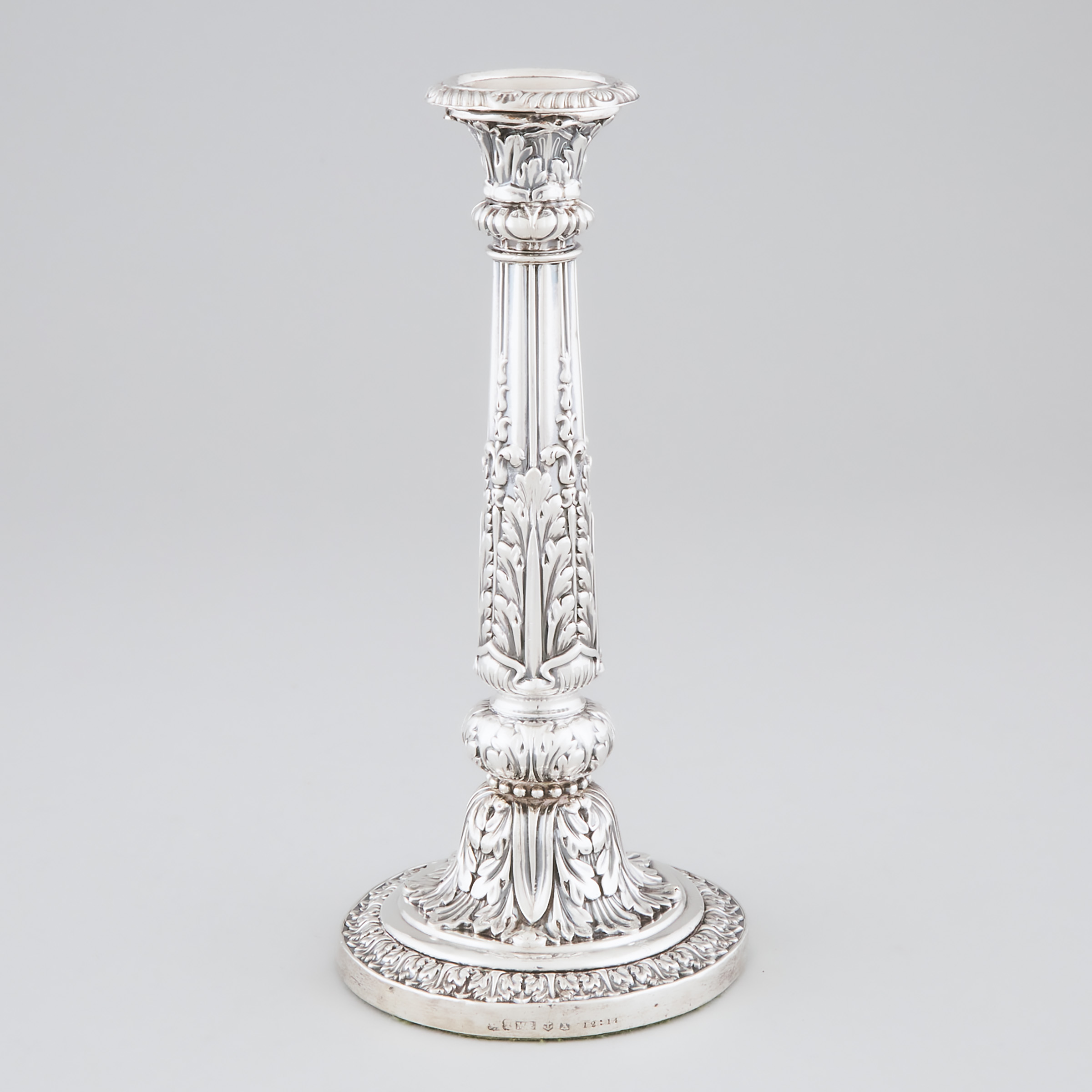 Appraisal: George III Silver Table Candlestick Matthew Boulton Birmingham height in