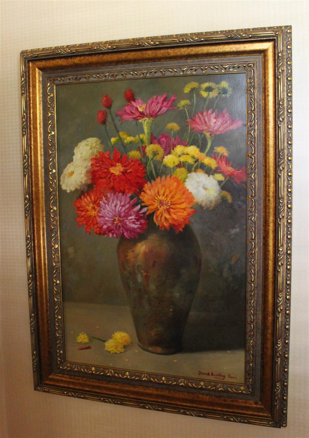 Appraisal: DAVID BUCKLEY GOOD AMERICAN TH ST CENTURY STILL LIFE Oil