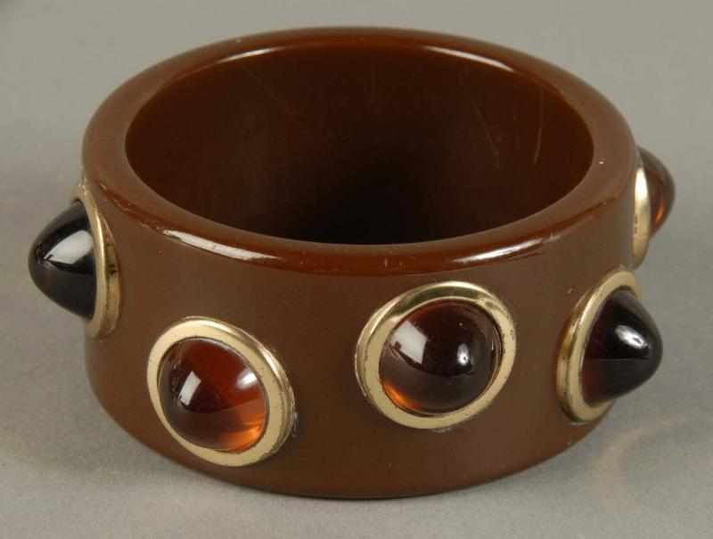 Appraisal: Unusual Runway Bracelet that Models Wore Description Very chunky stones