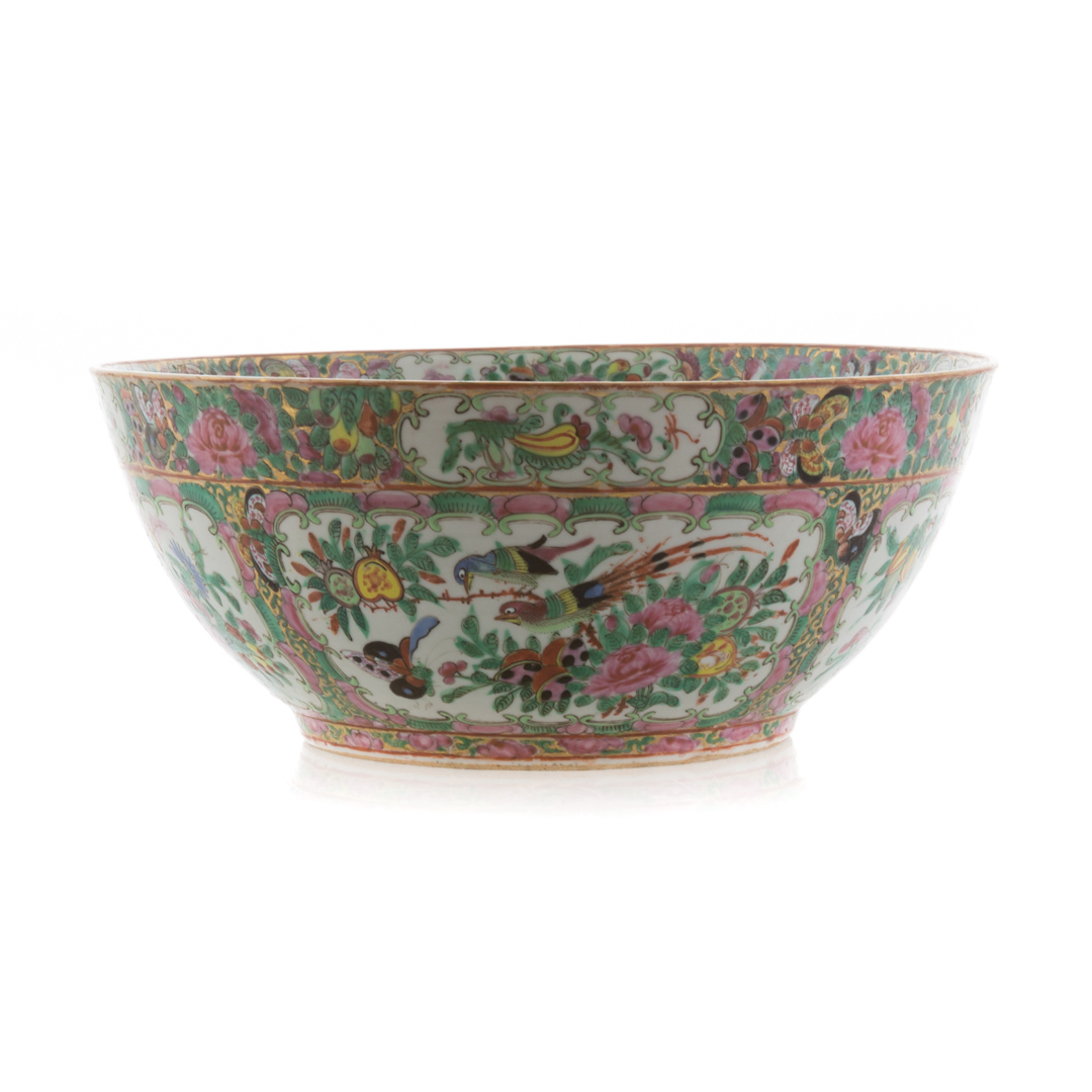 Appraisal: Chinese Export Rose Canton bowl circa in H in Diam