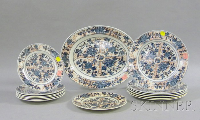 Appraisal: Fourteen-Piece Wedgwood Ningpo Pattern Ceramic Partial Dinner Set