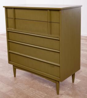 Appraisal: Grants Four Drawer Green Dresser Grants Mid- th Century modern