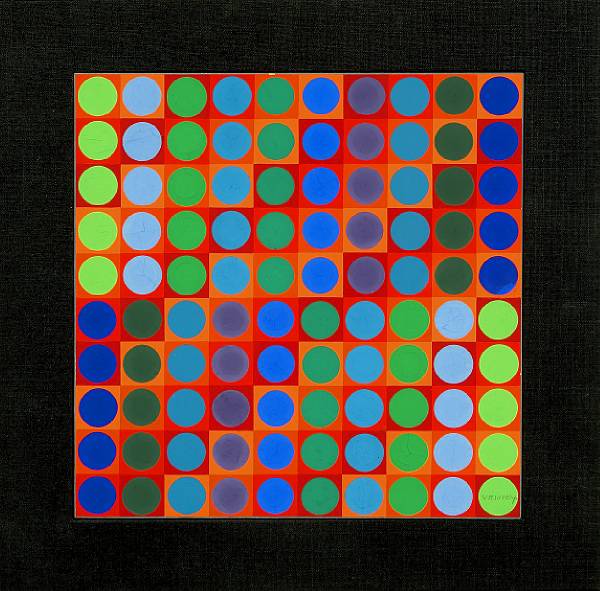 Appraisal: Victor Vasarely Hungarian - Kerek signed 'Vasarely' lower right and