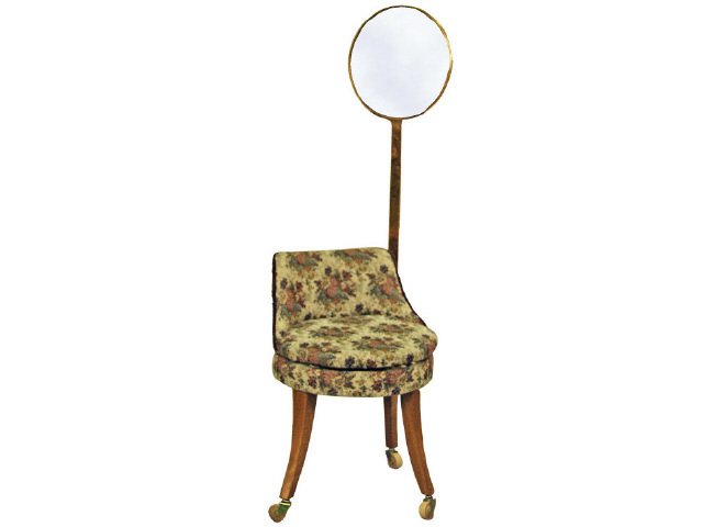 Appraisal: Rare circa 's salon chair that gives the customer an