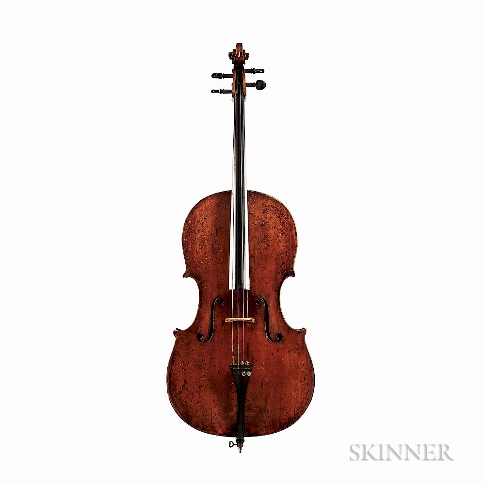 Appraisal: German Violoncello Markneukirchen c German Violoncello Markneukirchen c unlabeled length