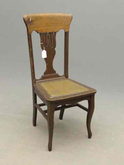 Appraisal: th c Victorian oak side chair