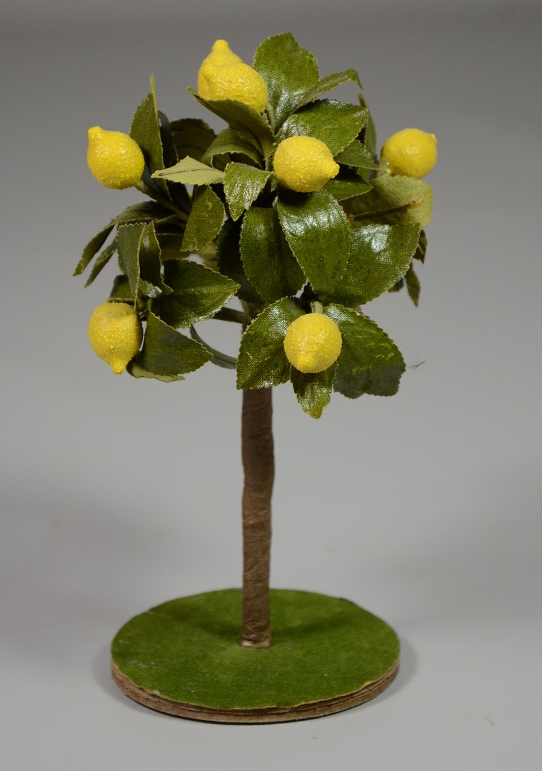 Appraisal: German miniature lemon tree with original paper label Article made