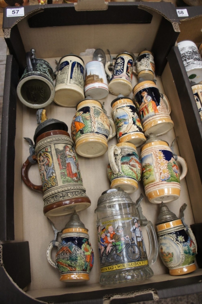 Appraisal: A collection of Small German Beer Steins